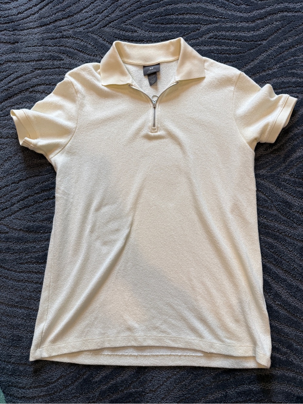 H&M men’s cream colored polo